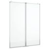 vidaXL Magnetic Whiteboard Foldable 80x100x1.7 cm Aluminium