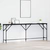 vidaXL Console Table Black oak 200 x 29 x 75 cm