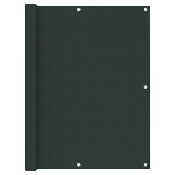 vidaXL Balcony Screen Dark Green 120x300 cm Oxford Fabric