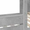 vidaXL Bunk Bed for Kids Concrete Grey 90 x 200 cm Engineered Wood