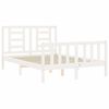 vidaXL Bed Frame without Mattress White 140x190 cm Solid Wood Pine