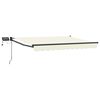 vidaXL Manual Retractable Awning with LEDs 3.5 x 2.5 m
