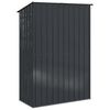 vidaXL Garden Sheds Anthracite 140.5 x 74 x 200 cm Metal