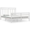 vidaXL Bed Frame without Mattress White 160x200 cm Solid Wood
