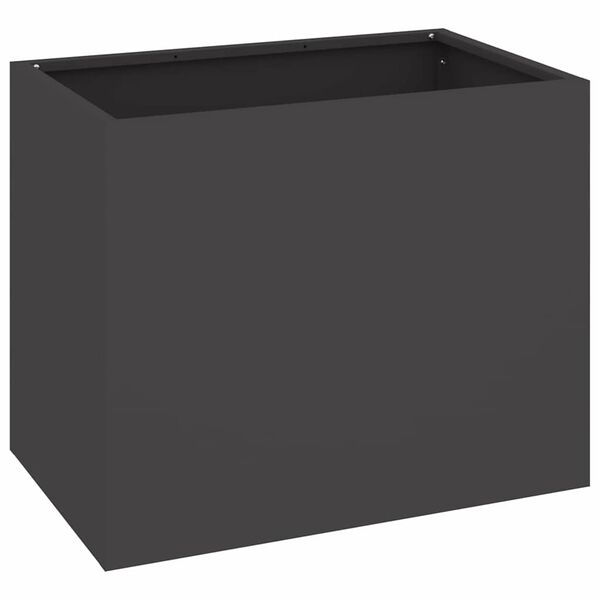 vidaXL Garden Planter Black 50 x 32 x 40 cm Cold-rolled Steel