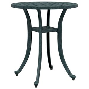vidaXL Garden Table Green &Oslash;48x53 cm Cast Aluminium