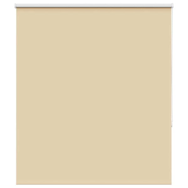 vidaXL Roller Blind Blackout Beige 130x175 cm Fabric Width 126.6 cm Polyester