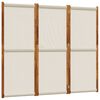 vidaXL 3-Panel Room Divider Light Grey 210x180 cm
