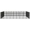 vidaXL Outdoor Dog Kennel Steel 66.36 m&sup2;