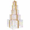 vidaXL Christmas LED Gift Box Stack 250 LEDs Multicolour