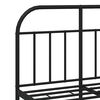 vidaXL Metal Bed Frame without Mattress with Footboard Black 120x190cm