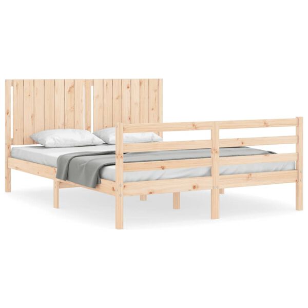 vidaXL Bed Frame without Mattress 160x200 cm Solid Wood