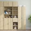 vidaXL Slim Storage Cabinet Sonoma Oak 40x42.5x225 cm Engineered Wood