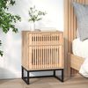 vidaXL Bedside Cabinet 40x30x55.5 cm Engineered Wood&Iron