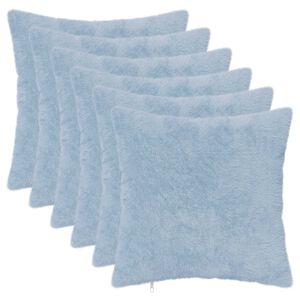 vidaXL Cushion Cover 6 pcs HEERLEN Light Blue 30 x 30 cm