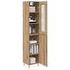 vidaXL Highboard 2 pcs Artisan Oak Engineered Wood