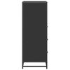 vidaXL Bathroom Cabinet Black 35x37.5x100 cm Engineered Wood