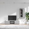 vidaXL TV Cabinet Set with Drawer FLORIN Grey Sonoma Engineered Wood