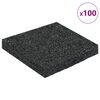 vidaXL Rubber Granulate Patio Pad Black 9 x 9 x 1 cm Rubber