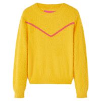 Kids' Sweater Knitted Dark Ochre 92