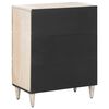 vidaXL Storage Sideboard White 60 x 33.5 x 75 cm Solid Mango Wood