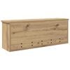 vidaXL Wall-Mounted Coat Rack with Shelf Artisan Oak 80 x 20 x 30 cm