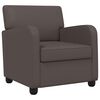 vidaXL Armchair Shiny Brown Faux Leather