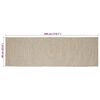 vidaXL Area Rugs Rectangular Natural and White 60 x 300 cm Jute