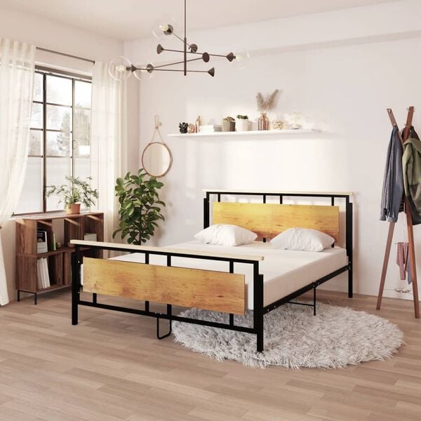 vidaXL Bed Frame without Mattress Metal 160x200 cm