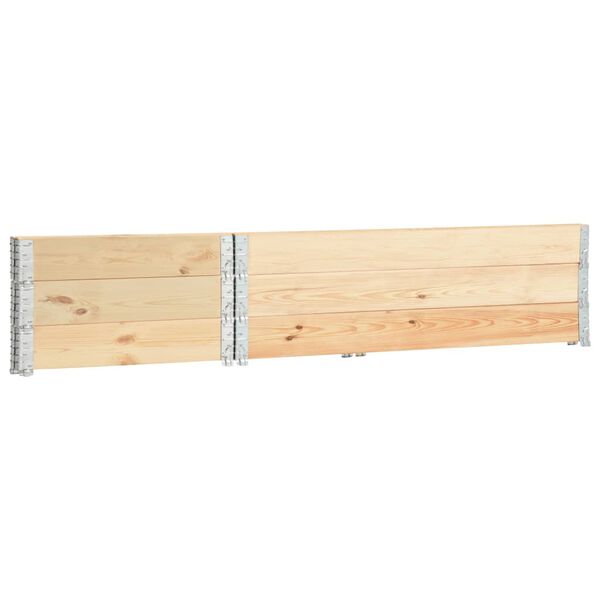 vidaXL Pallet Collars 3 pcs 50x150 cm Solid Pine Wood