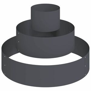 vidaXL Garden Planter Anthracite 90 x 90 x 20 cm Cold-rolled Steel