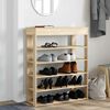 vidaXL Shoe Rack Sonoma Oak 80x30x98 cm Engineered Wood