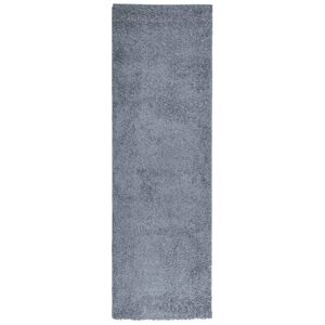vidaXL Shaggy Rug PAMPLONA High Pile Modern Blue 80x250 cm