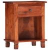 vidaXL Bedside Cabinet 40x30x50 cm Solid Acacia Wood