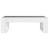 vidaXL Coffee Table with Infinity LED White 90x53x30 cm
