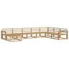vidaXL Outdoor Sofa Set 8 pcs White Solid Acacia Wood