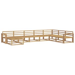 vidaXL Outdoor Sofa Set 8 pcs White Solid Acacia Wood