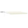 vidaXL Electric Retractable Awning Cream and White 4 x 3 m