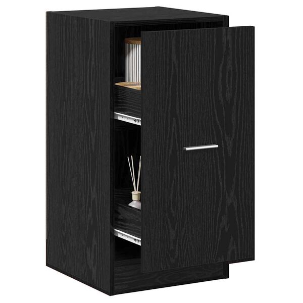 vidaXL Apothecary Cabinet Black oak 40 x 41 x 77.5 cm Engineered wood