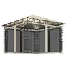 vidaXL Gazebo | Cream | Powder-Coated Steel, Polyester | Standard | Gazebo