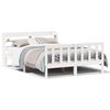 vidaXL Bed Frame without Mattress White 140x200 cm Solid Wood Pine