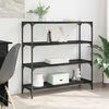vidaXL Book Cabinet Black Oak 100 x 33 x 100 cm