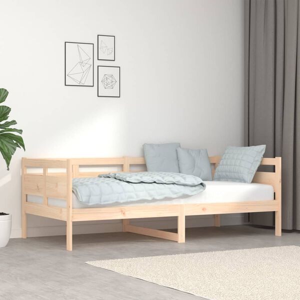 vidaXL Day Bed without Mattress Solid Wood Pine 90x190 cm Single