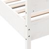 vidaXL Bed Frame without Mattress White 100x200 cm Solid Wood Pine
