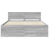 vidaXL Bed Frame Grey Sonoma 200 x 200 cm Engineered Wood