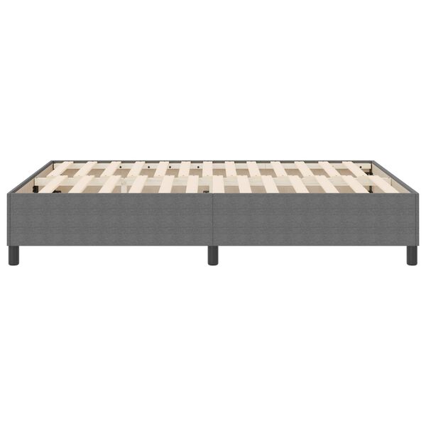 vidaXL Platform Bed Frame Light Grey 160 x 200 cm Fabric