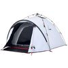 vidaXL Camping Tent Dome 3-Person White Blackout Fabric Quick Release