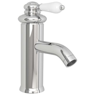 vidaXL Bathroom Basin Faucet Chromed Finish 130x180 mm