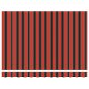 vidaXL Awning Orange and Brown 300 x 250 x 165 cm
