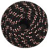 vidaXL Boat Rope Black 18 mm 100 m Polypropylene